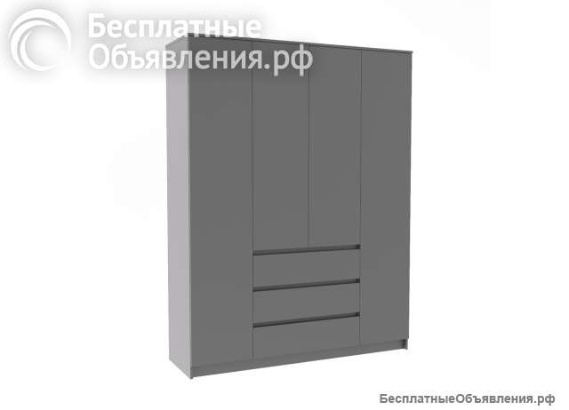 Шкаф распашной графит 160, 120, 80, 40