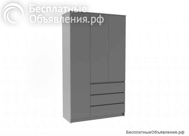 Шкаф распашной графит 160, 120, 80, 40