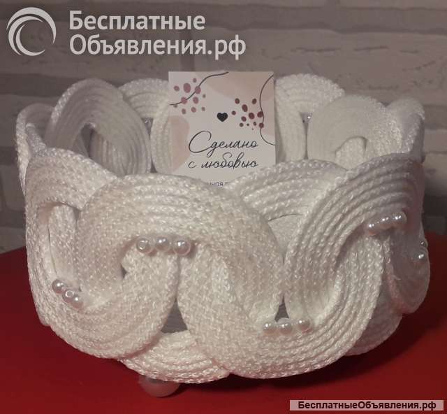 Корзина ручной работы "Нежность"