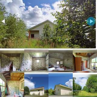 Участок с домом (без отделки)