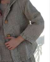 Жакет из домотканого льна 52 размер