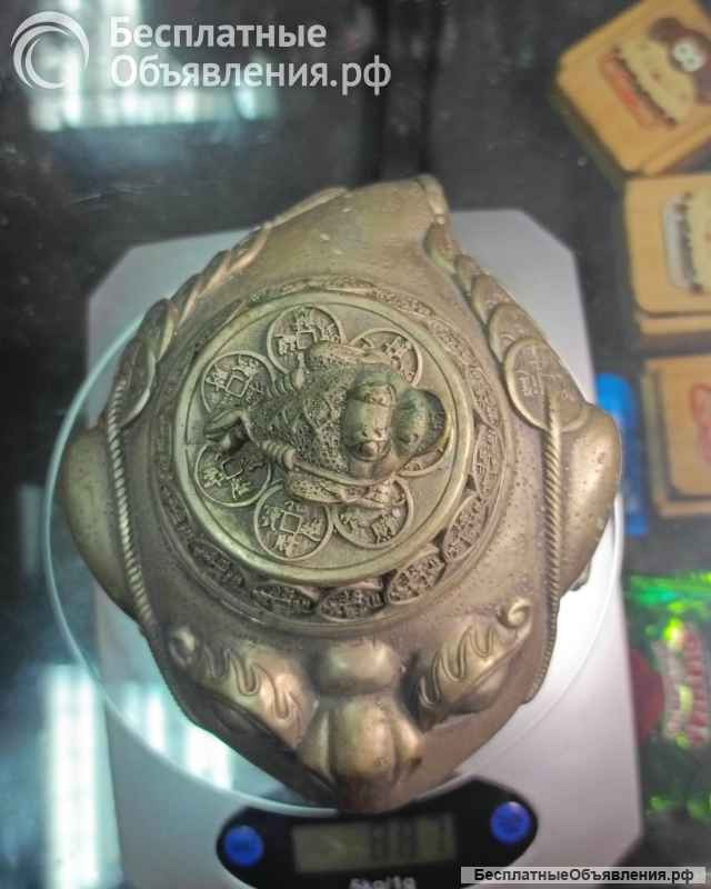 Кадильница жаба богатства 20век бронза