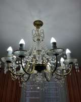 Люстру хрустальную, 9 ти рожковую
