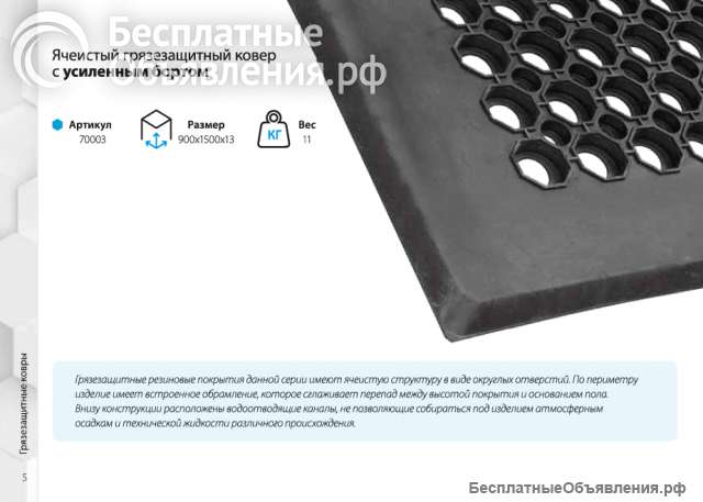 Грязезащитные ковры: ячеистые, игольчатые, придверные