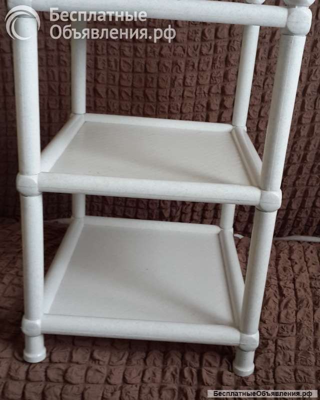 Полка 3-х ярусная пластмассовая