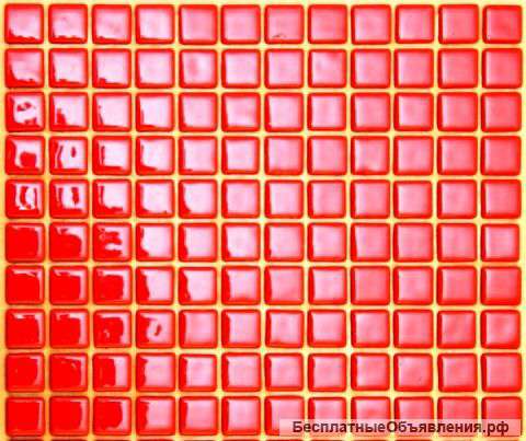 Мозаика стеклянная красный