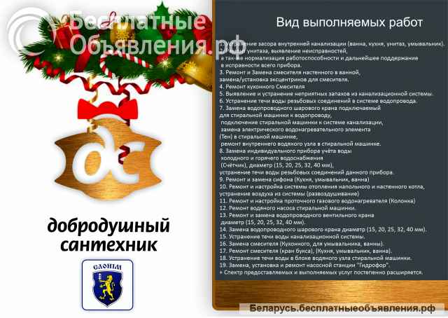 Добродушный сантехник в городе Слоним