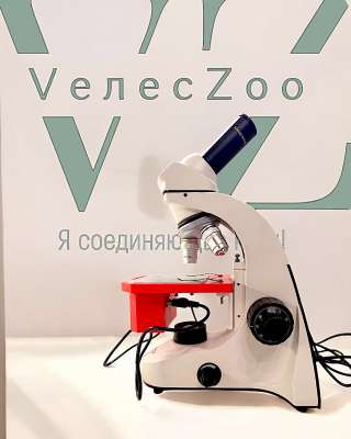 Микроскоп «Техника-Осеменатора 2.3» с видеоокуляром VелесZоо, с цифровым нагревательным столиком дл