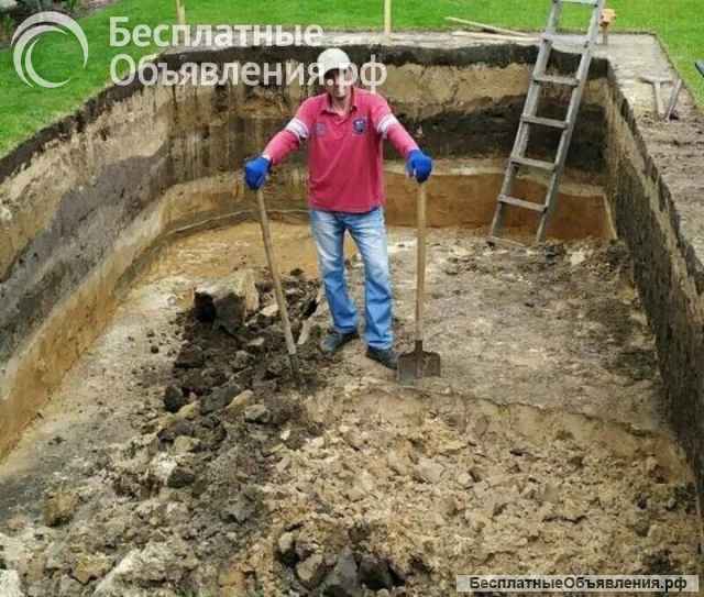 Землекопы. Копка колодцев. Земляные работы.