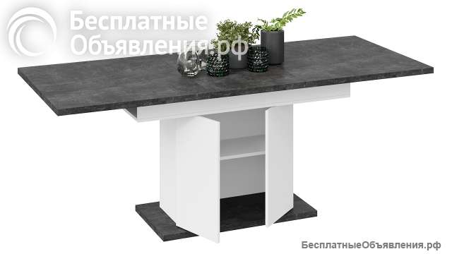 Стол обеденный раздвижной с тумбой