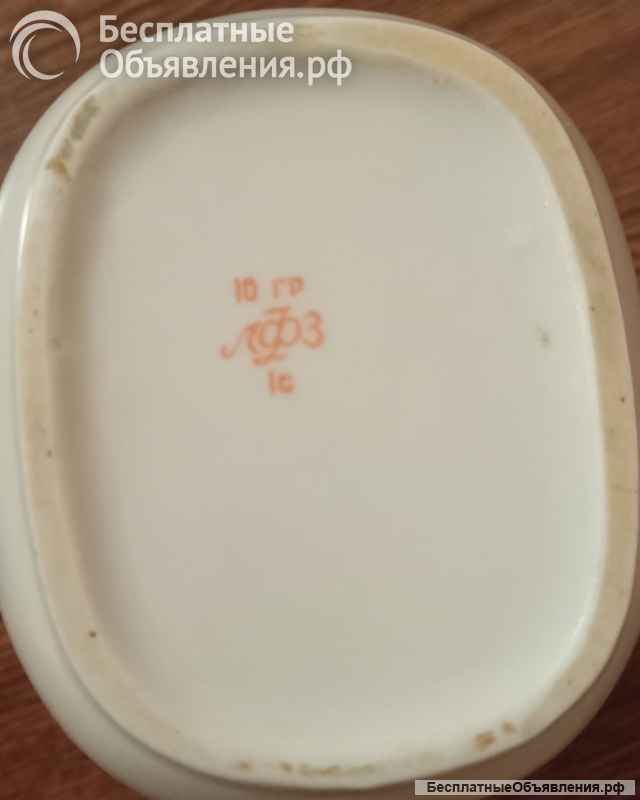 Чайник заварочный фарфоровый винтажный (ЛФЗ, 1980-1990г). Волжский