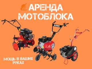 Аренда мотоблока