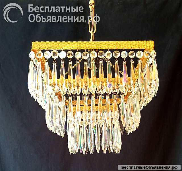 Люстра Чехословакия Хрусталь