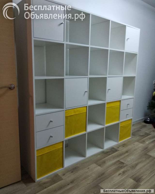 Стеллаж IKEA Белый аналог 25(5х5) ячеек Москва