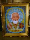 Икона бисером Святого Николая Чудотворца