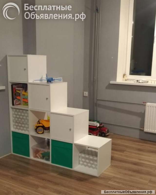Стеллаж 10(4-3-2-1) секций лесенка IKEA аналог Мск