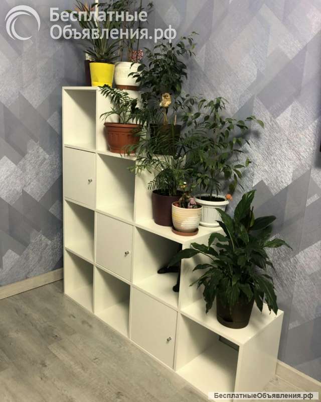 Стеллаж 10(4-3-2-1) секций лесенка IKEA аналог Мск