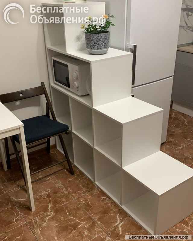 Стеллаж 10(4-3-2-1) секций лесенка IKEA аналог Мск