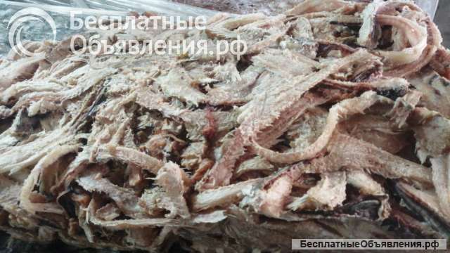 Хребты минтая. Рыбные субпродукты и отходы