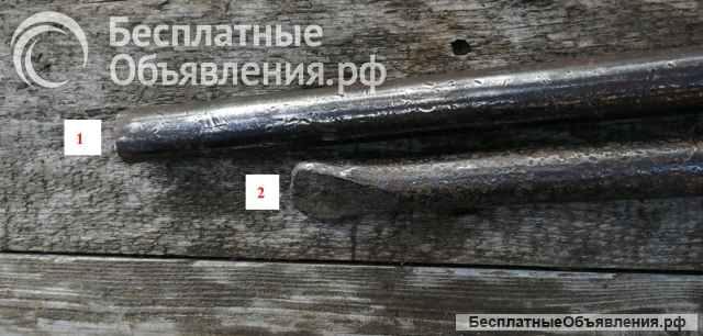 Лом строительный СССР D30мм L1540мм, D28мм L1350мм