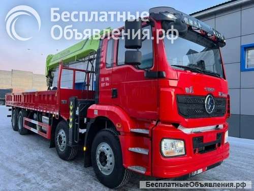 Бортовой автомобиль с КМУ SHACMAN 8*4