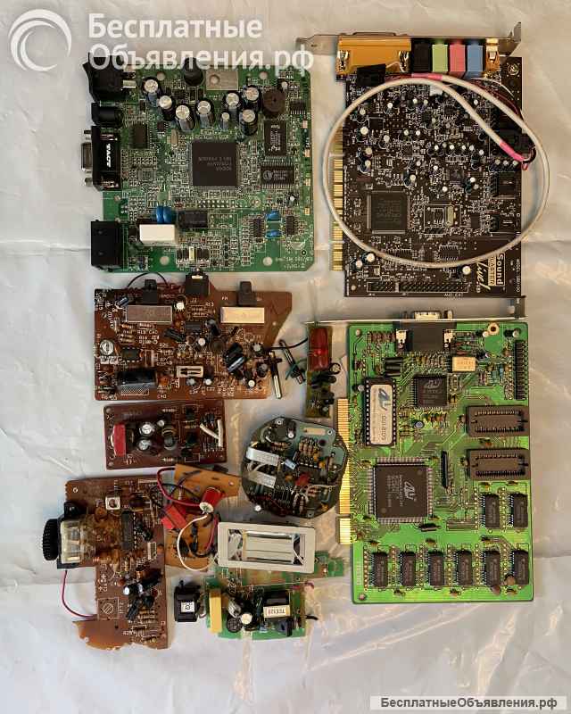 Радиодетали; платы и др.(как новые, так и б/у-рабочие)