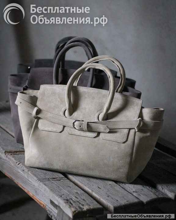 Оптовый пошив сумок и рюкзаков из кожи и замши