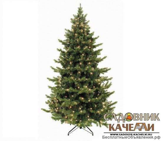 Елка искусственная Шервуд премиум с огоньками 185 см