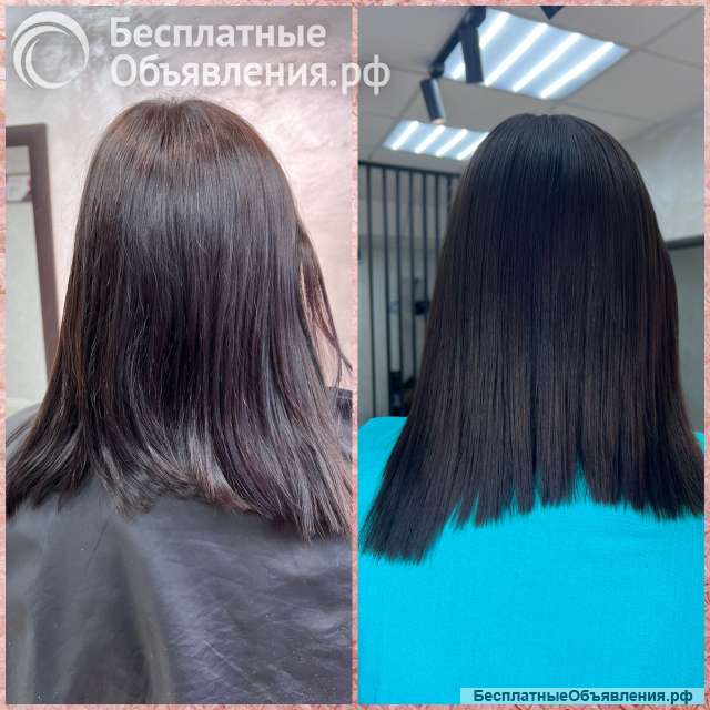 Услуги восстановления волос и выпрямление