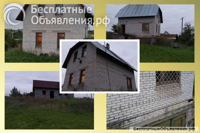 Дом блоки/кирпич-122кв. м+30с ЛПХ, рядом река/лес
