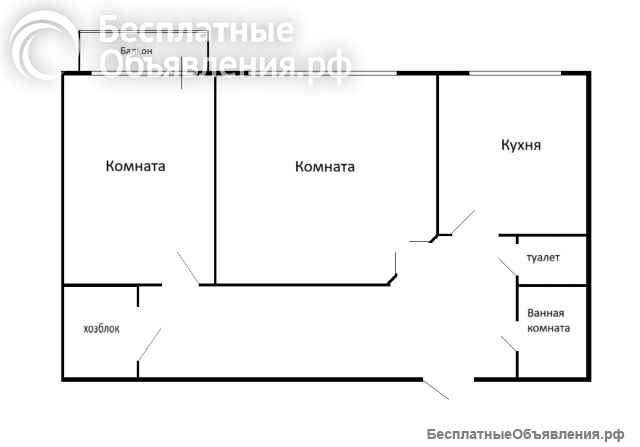 2-х ком. кв. 50кв. м ул Пархоменко 3