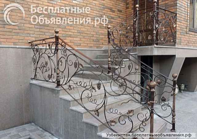 Решетки, перила, ограждения, навесы. + 998903244834 Ильдар