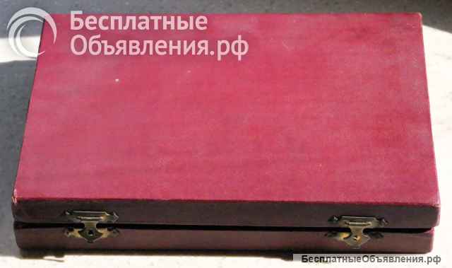 Набор из пяти настольных медалей советского времени в оригинальной коробке. Чехословакия, 1971 г.