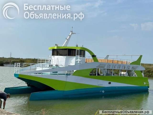 Двух этажный пассажирский Катамаран проект АНАПА на 120 пассажиров
