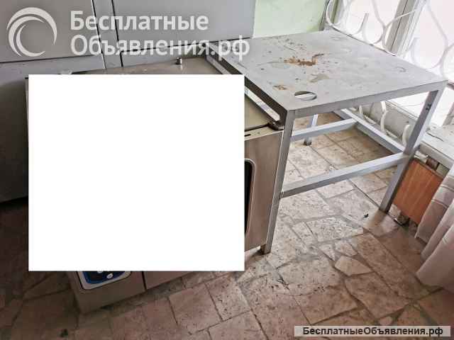 Ванна котломоечная, моечная 1 секционная, подставка под пароконвектомат