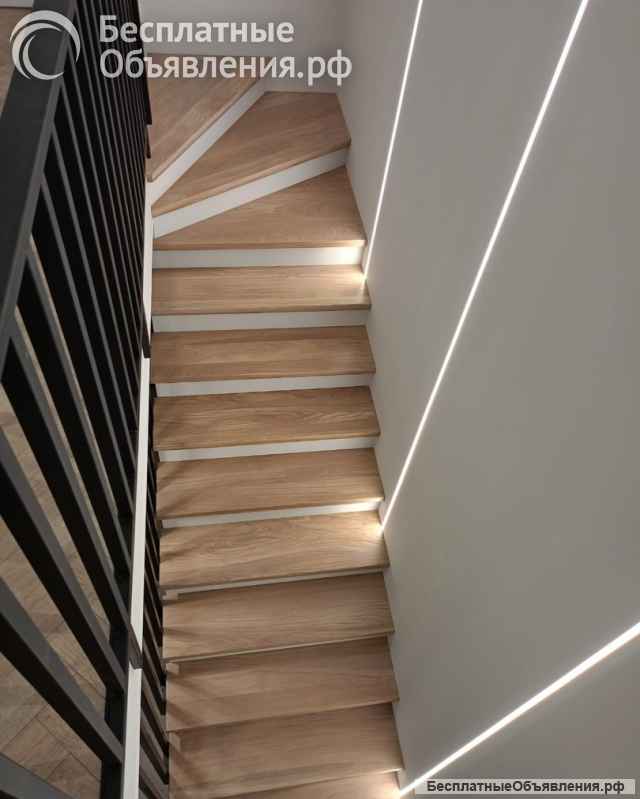 Лестница из дуба, бука или ясеня