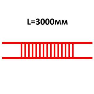 Барьер съемный двойной трансформаторного отсека БКТПу (L=3000мм)