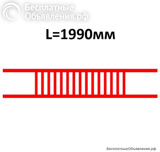 Барьер съемный двойной трансформаторного отсека БКТПу (L=1990мм) ЭСИ 122.00.0