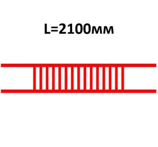 Барьер съемный двойной трансформаторного отсека БКТПу (L=2100мм)