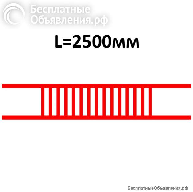 Барьер съемный двойной трансформаторного отсека БКТПу (L=2500мм)