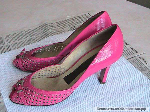Туфли женские кожаные бу розовые немецкие