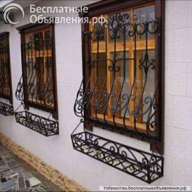 Изготовление - решетки, перила, ограждения, навесы. + 998903244834 Ильдар