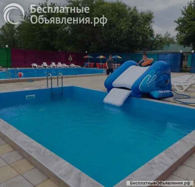 Бaза отдыха "Bолжaнка" на берегу Волги, недалеко от Астрахани