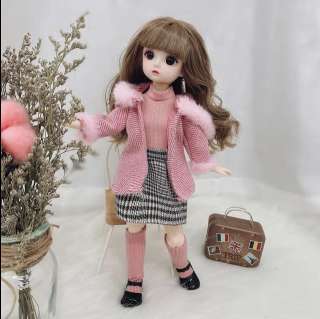 Кукла Bjd 30 См С 12 Суставами, Масштаб 1/6, Модная Кукла Для Девочек С Карими Глазами, Одежда И Обу
