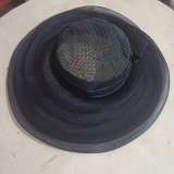Шляпа женская чёрная, бу