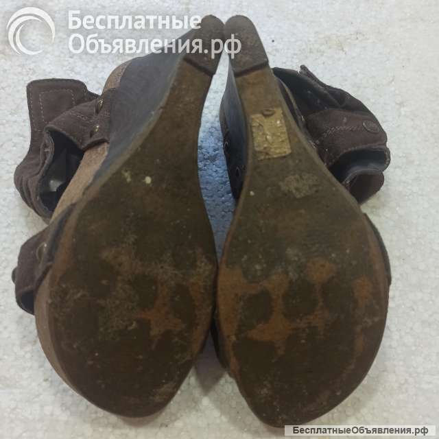 Туфли кожаные замшевые женские, чёрные