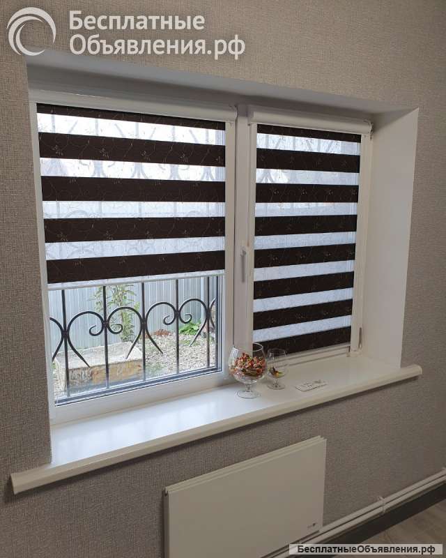 Жалюзи, рулонные шторы, римские шторы