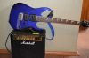Электрогитару фирмы Ibanez и усилитель Marshall.Все в отличном состоянии.