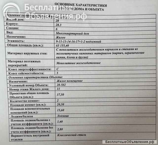 2-к.кв. в ЖК Скандинавия г.Москва