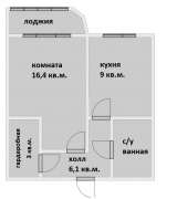 Квартира в Бутырском районе, хорошее состояние, 1 комната